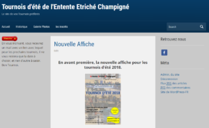 Affiche tournoi ete 2018